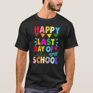 Camiseta Feliz Último Día De Graduación Escolar De Estudian