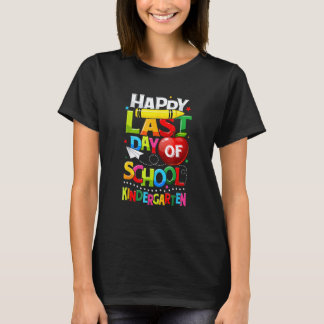 Camiseta Feliz último día de jardín de infantes Último día 