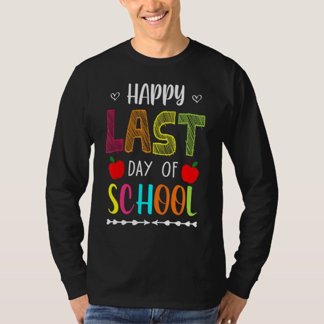 Camiseta Feliz Último Día De La Escuela De Verano Del Profe (Anverso)