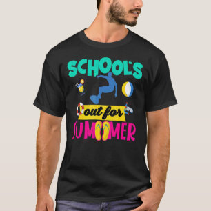 Camiseta Feliz Último Día De La Escuela Fuera Para El Vac D