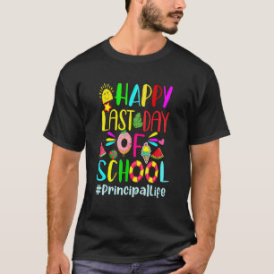 Camiseta Feliz Último Día De La Escuela Hola Directora De V