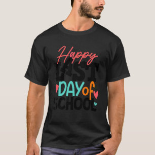 Camiseta Feliz Último Día De La Escuela Para Estudiantes Ma