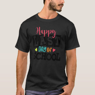 Camiseta Feliz Último Día De La Escuela Para Estudiantes Ma