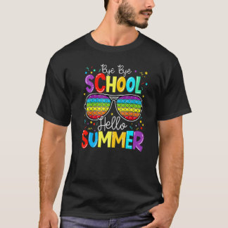 Camiseta Feliz Último Día De La Escuela Pídelo Hola Verano