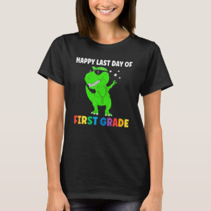 Camiseta Feliz Último Día De La Escuela Primaria De Primer 