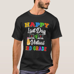 Camiseta Feliz último día de licenciamiento virtual de niño