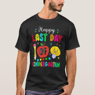 Camiseta Feliz último día de maestra de jardín de infantes