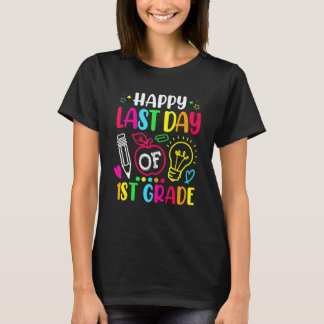 Camiseta Feliz Último Día De Maestro De 1er Grado Estudiant