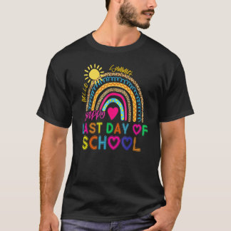 Camiseta Feliz Último Día De Maestros Escolares Estudiantes
