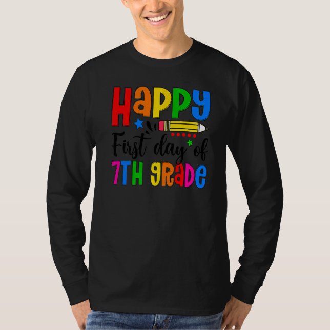 Camiseta Feliz Último Día De Séptimo Grado El Último Día De (Anverso)