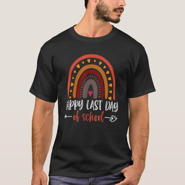 Camiseta Feliz Último Día Del Arcoiris Estudiantil Escolar (Anverso)
