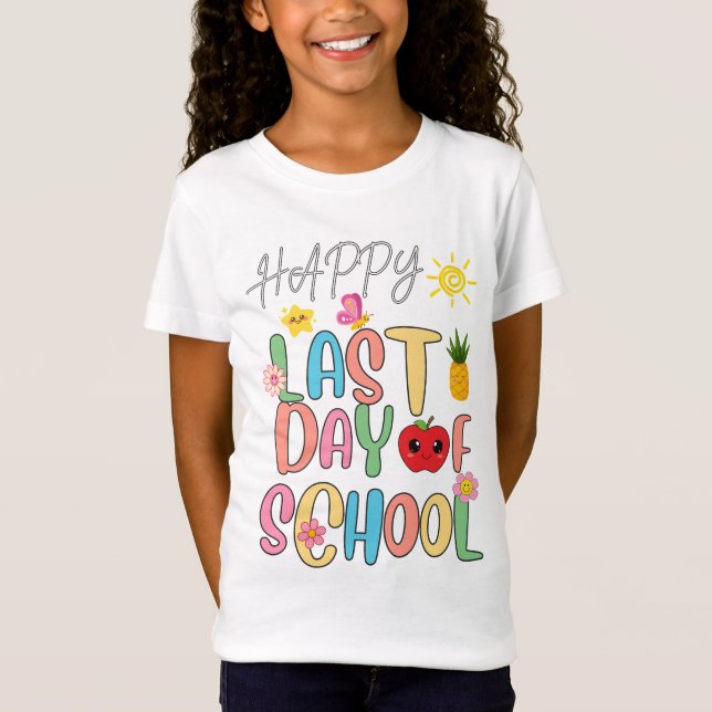 Camiseta Feliz Último Día Del Colegio (Anverso)