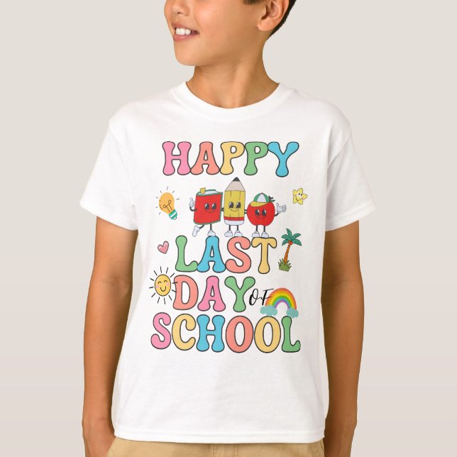 Camiseta Feliz Último Día Del Colegio (Anverso)