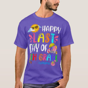 Camiseta Feliz Último Día Del Colegio 8º Grado Verano Feria