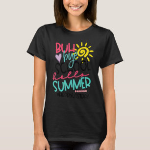 Camiseta Feliz Último Día Del Colegio Adiós, Tercer Grado H