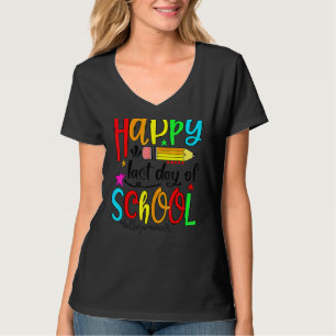 Camiseta Feliz Último Día Del Colegio Hola Maestro De Veran