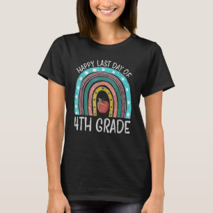 Camiseta Feliz Último Día Del Estudiante De Cuarto Grado De