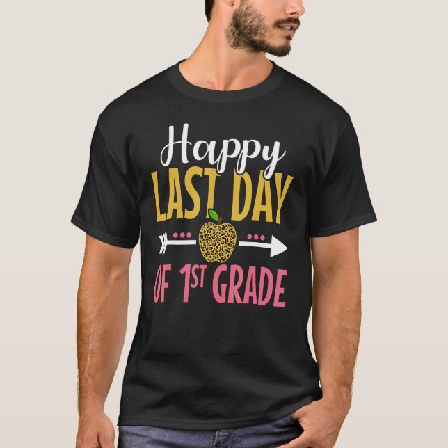 Camiseta Feliz Último Día Del Profesor De Impresión De Leop (Anverso)