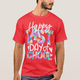 Camiseta Feliz último día escolar, estudiantes y profesoras