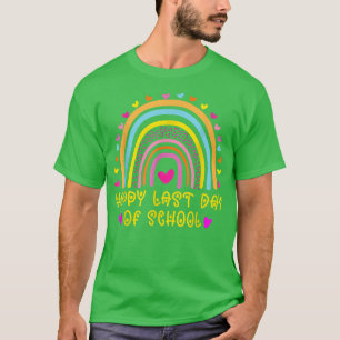 Camiseta Feliz último día escolar, profesor de arcoiris G