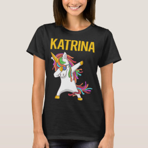 Camiseta Feliz Unicornio - Nombre de Katrina
