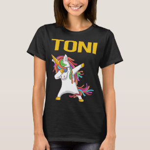 Camiseta Feliz Unicornio - Nombre Toni