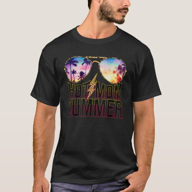 Camiseta Feliz verano de mamá Día de la madre gafas de sol  (Anverso)