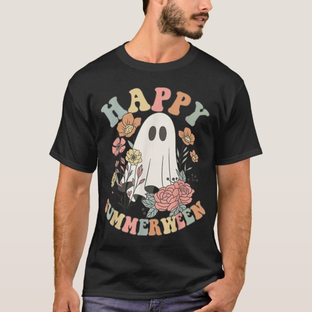 Camiseta Feliz verano entre Halloween Verano Fantasma (Anverso)