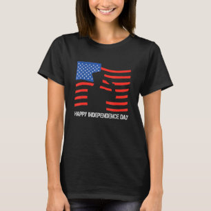 Camiseta Feliz Veterano de la Independencia Orgulloso Solda