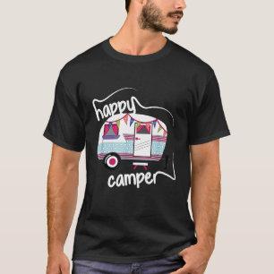 Camiseta Feliz viaje de Camper Camping Camping Glamping Vac