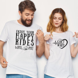 Camiseta Feliz viaje en luna de miel para pareja recién cas