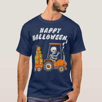 Camiseta Feliz viaje en tractor de escrúpulos de Halloween