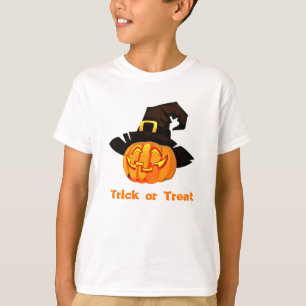Camiseta Feliz viaje o truco de calabaza asustado de Hallow