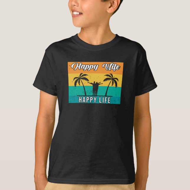 Camiseta Feliz vida a la esposa (Anverso)