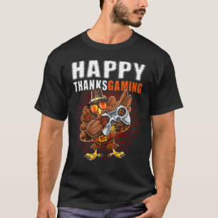 Camiseta Feliz videojuego de Acción de Gracias que devoró a