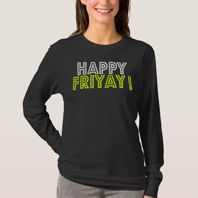 Camiseta Feliz viernes a profesor de diversión (Anverso)