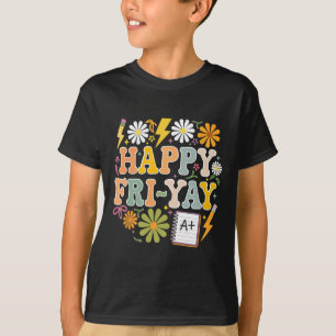 Camiseta Feliz Viernes Divertido Vida De Maestro Fin De Sem