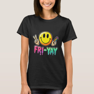 Camiseta Feliz Viernes Fin de Semana Profesor Estudiante De