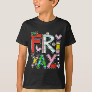 Camiseta Feliz viernes, la vida del profesor feliz fin de s