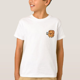 Camiseta Feliz Waffle Teléfono Selfie Niños