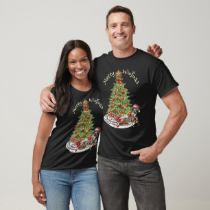 Camiseta Feliz Woofmas Diseño de Perro - Gran Danés