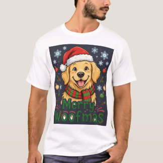 Camiseta Feliz Woofmas Perro — Navidad