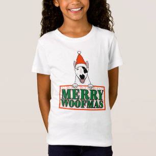 Camiseta ¡Feliz Woofmas! Saludos de Navidad de un perro lin