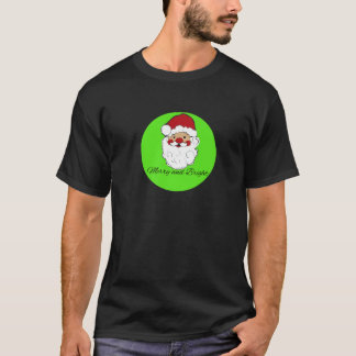 Camiseta Feliz y brillante Santa Premium