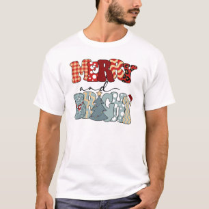 Camiseta Feliz y brillantes Navidades-Feliz Navidad-Diverti
