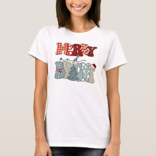 Camiseta Feliz y brillantes Navidades-Feliz Navidad-Funny T