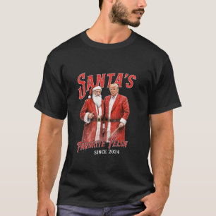 Camiseta Felón favorito de Santa desde 2024 Navidades diver