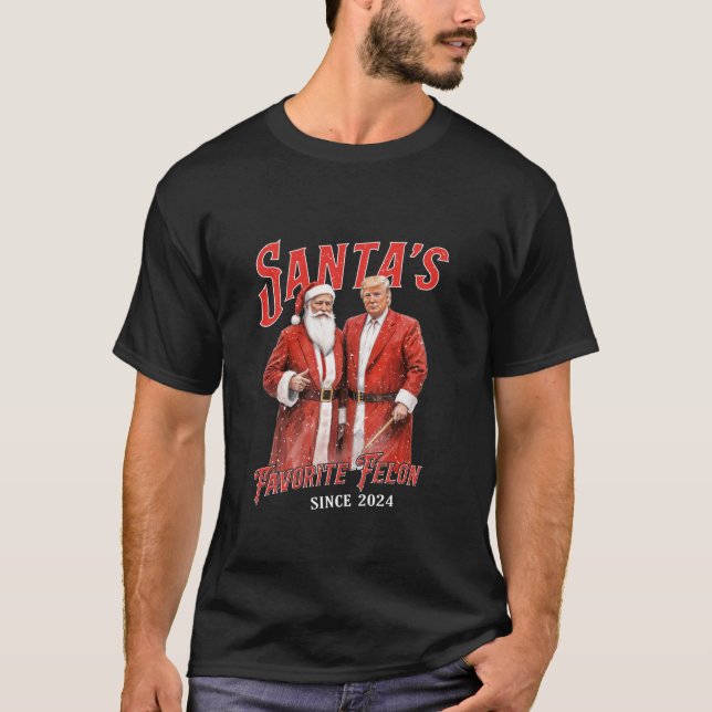 Camiseta Felón favorito de Santa desde 2024 Navidades diver (Anverso)