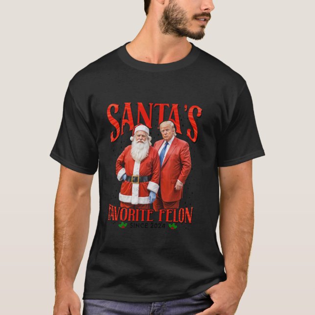 Camiseta Felón favorito de Santa desde 2024 Navidades Navid (Anverso)