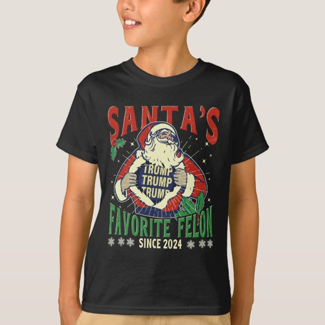 Camiseta Felón favorito de Santa desde 2024 Navidades Navid (Anverso)